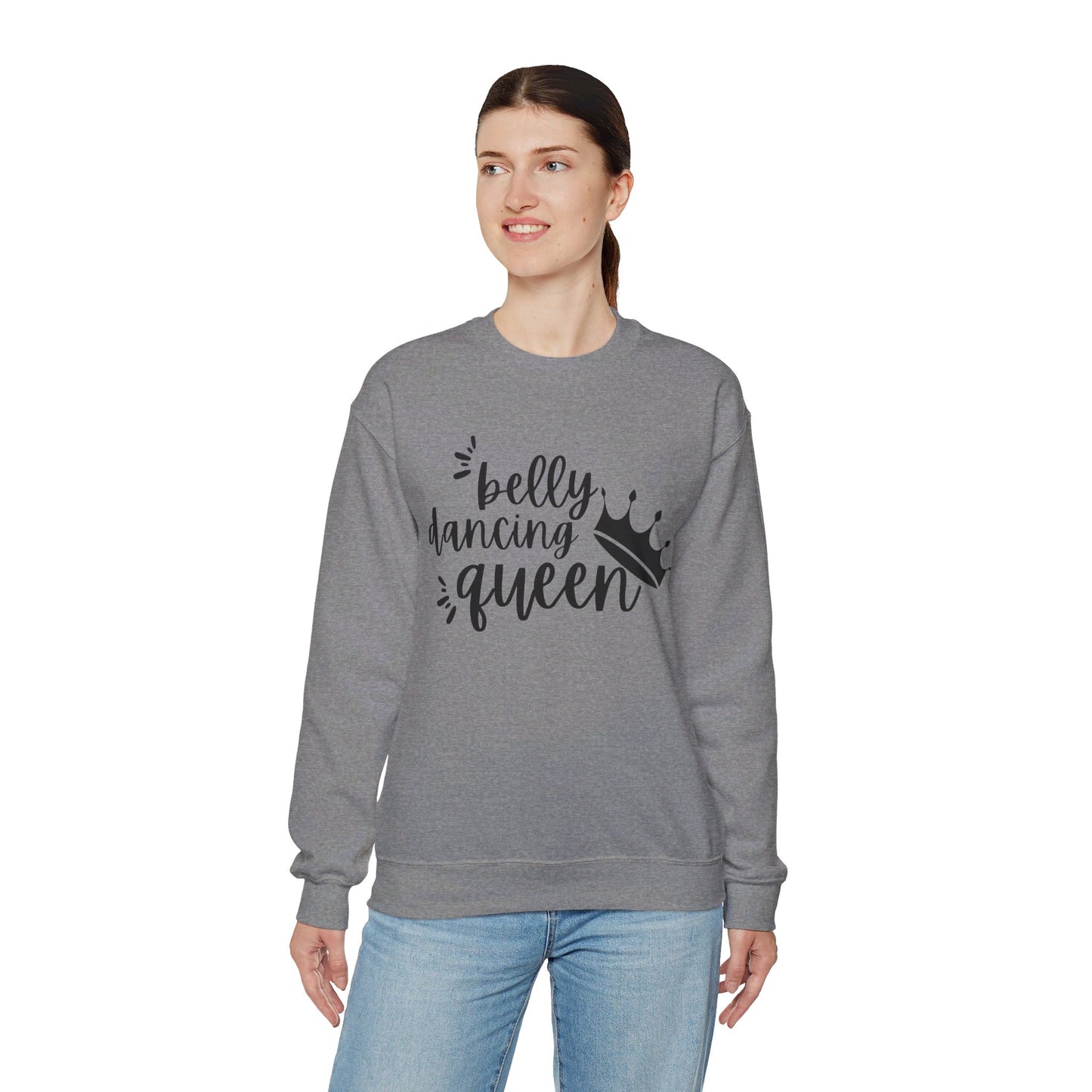 Belly Dancing Queen Sweatshirt, Black Graphic