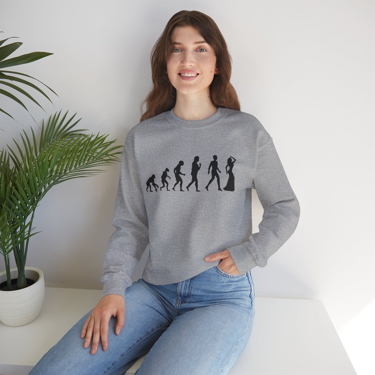 Evolution of Mankind Graphic Sweatshirt