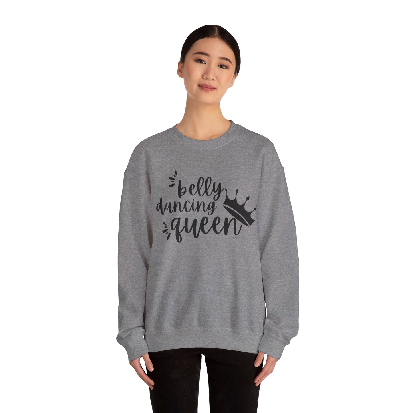 Belly Dancing Queen Sweatshirt, Black Graphic