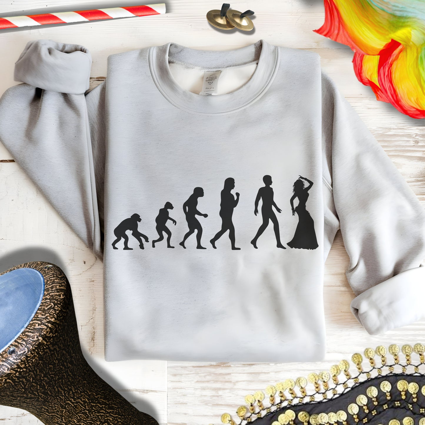 Evolution of Mankind Graphic Sweatshirt