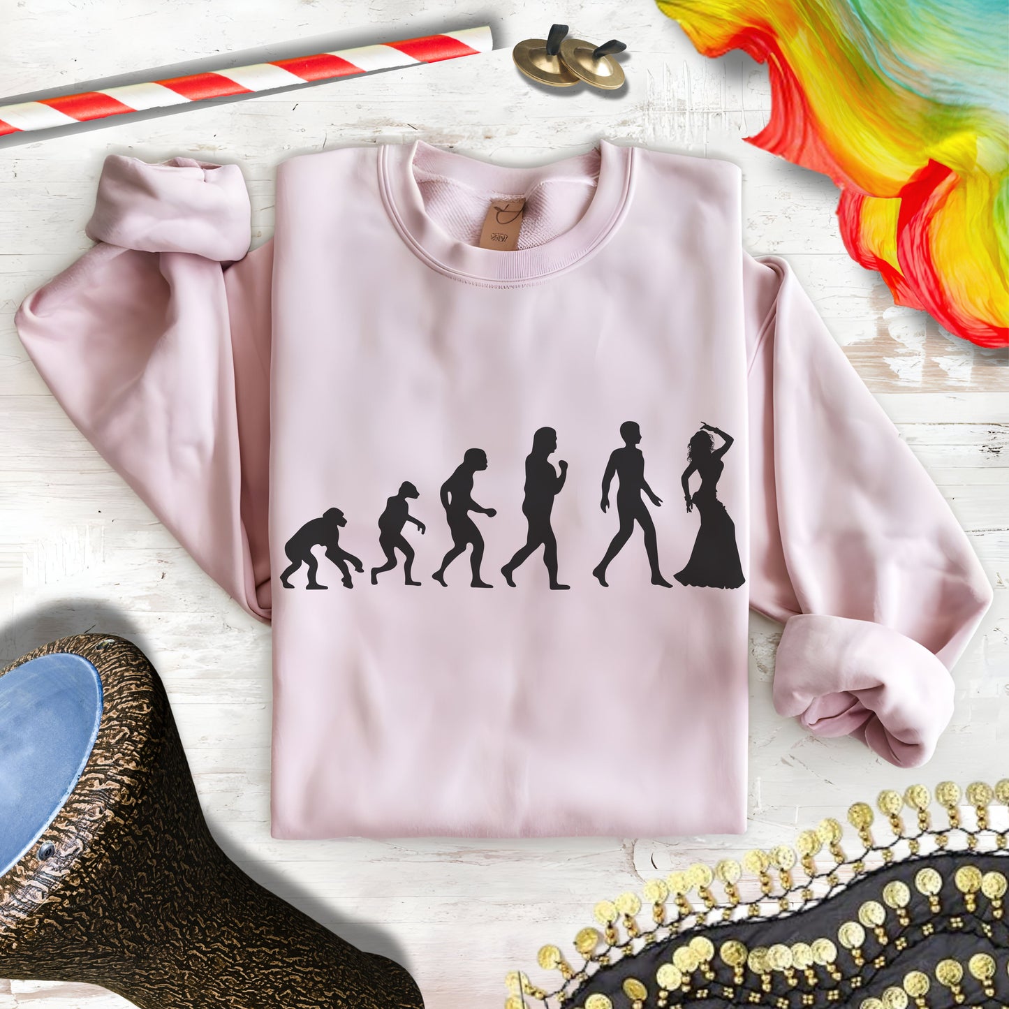 Evolution of Mankind Graphic Sweatshirt