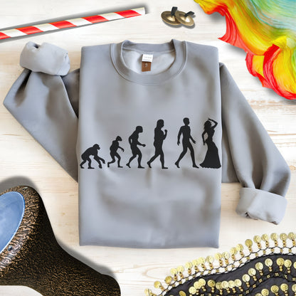 Evolution of Mankind Graphic Sweatshirt