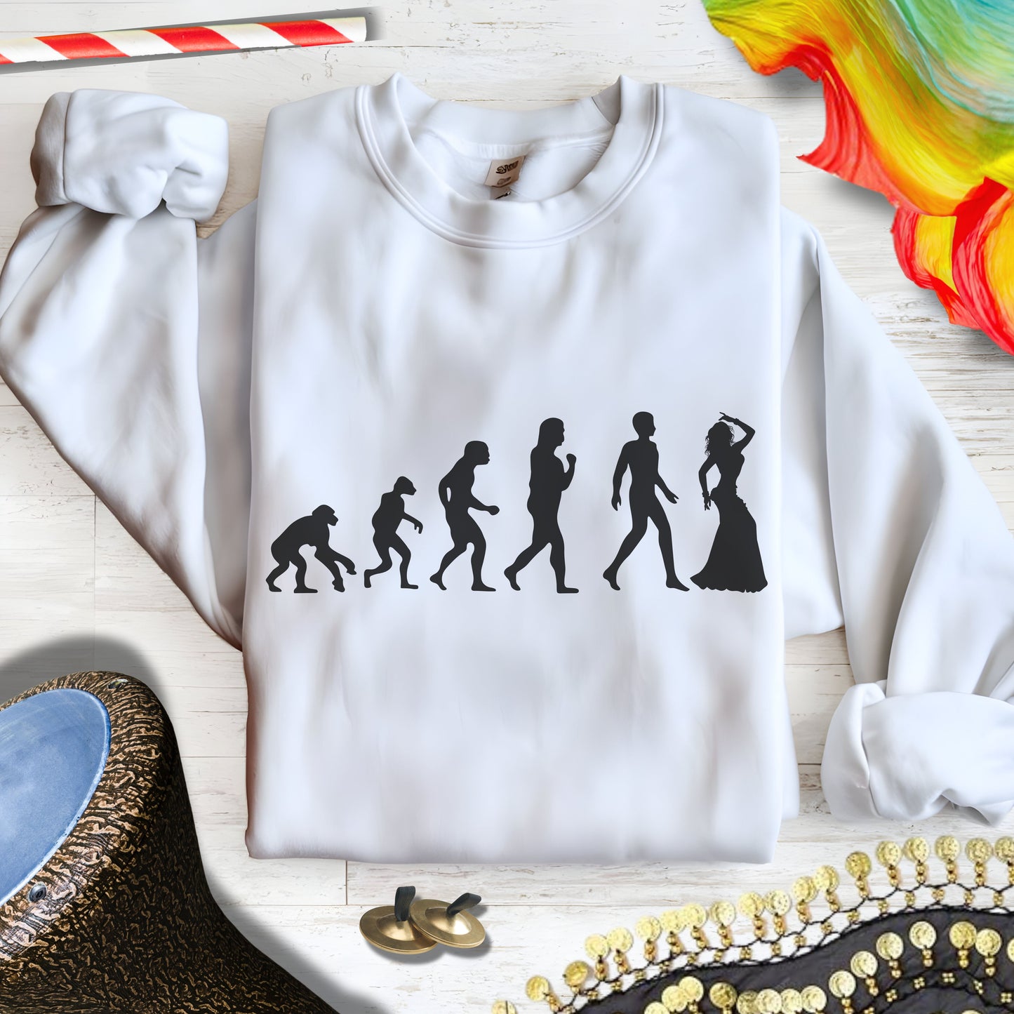 Evolution of Mankind Graphic Sweatshirt